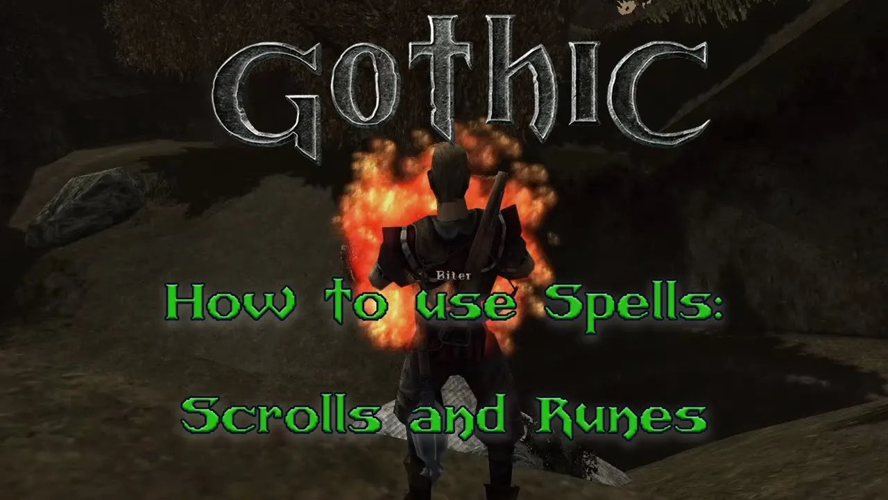 Gothic 1: How to use spell scrolls and runes - Gothic tutorials